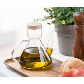 Andrea House - Δοχείο Λαδιού Με Καπάκι Bamboo 0,5L