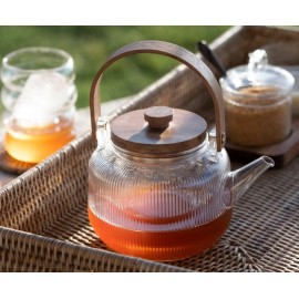 Andrea House - Γυάλινη Τσαγιέρα Με Φίλτρο Acacia 1L