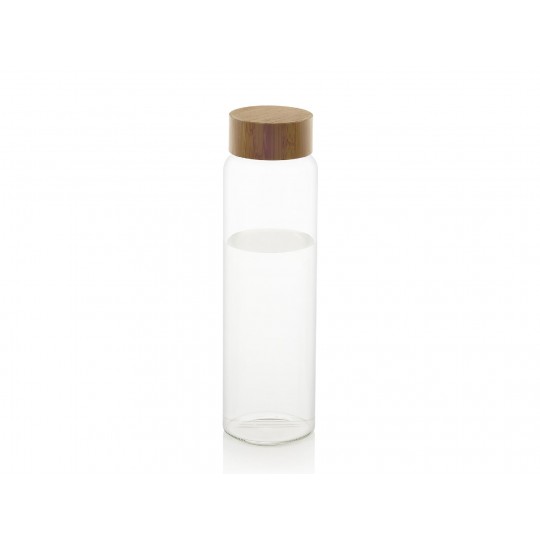 Andrea House - Γυάλινο Μπουκάλι Με Καπάκι Bamboo 1L