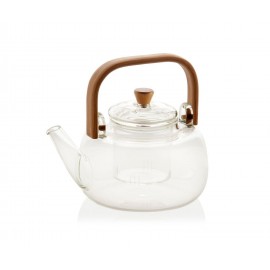 Andrea House - Γυάλινη Τσαγιέρα Με Φίλτρο Και Bamboo Λαβή 1L