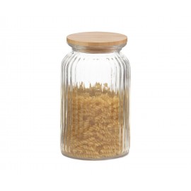 Andrea House - Γυάλινο Δοχείο Με Καπάκι Bamboo 1200ml