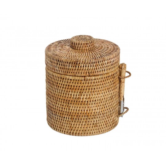 Andrea House - Θήκη Για Παγάκια Με Λαβίδα Rattan Ø20
