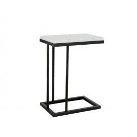 Andrea House - Βοηθητικό Τραπεζάκι Black White Marble