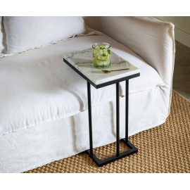 Andrea House - Βοηθητικό Τραπεζάκι Black White Marble Andrea House - Βοηθητικό Τραπεζάκι Black White Marble
