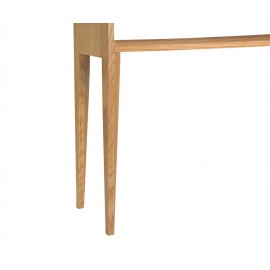 Andrea House - Κομοδίνο Με Ράφι Ash Wood/Glass