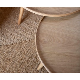 Andrea House - Δρύινο Coffee Table Ø60cm
