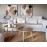 Andrea House - Δρύινο Coffee Table Ø80cm