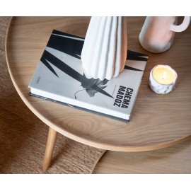 Andrea House - Δρύινο Coffee Table Ø80cm
