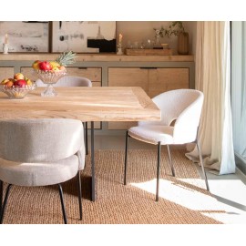 Andrea House - Καρέκλα Με Επένδυση Υφάσματος Elia