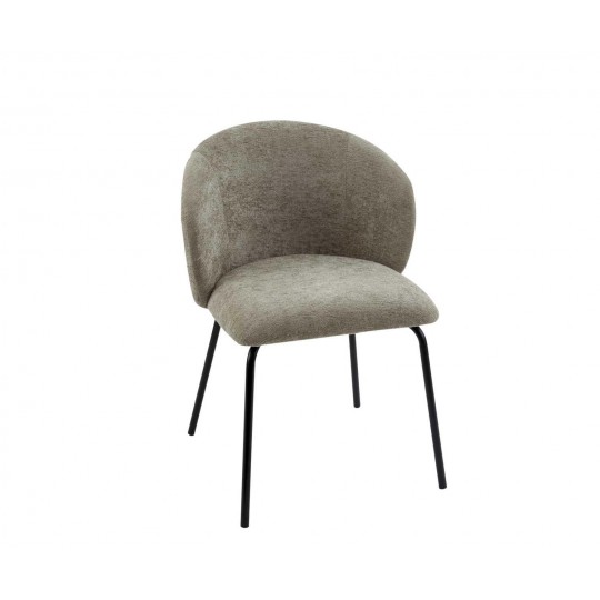 Andrea House - Καρέκλα Με Επένδυη Υφάσματος Beige Lina