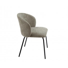 Andrea House - Καρέκλα Με Επένδυη Υφάσματος Beige Lina