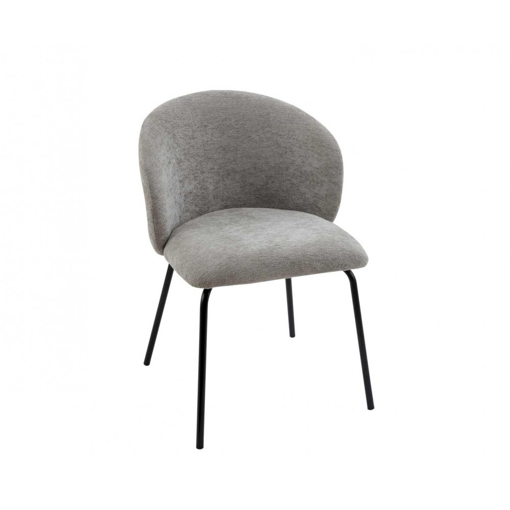 Andrea House - Καρέκλα Με Επένδυη Υφάσματος Grey Lina