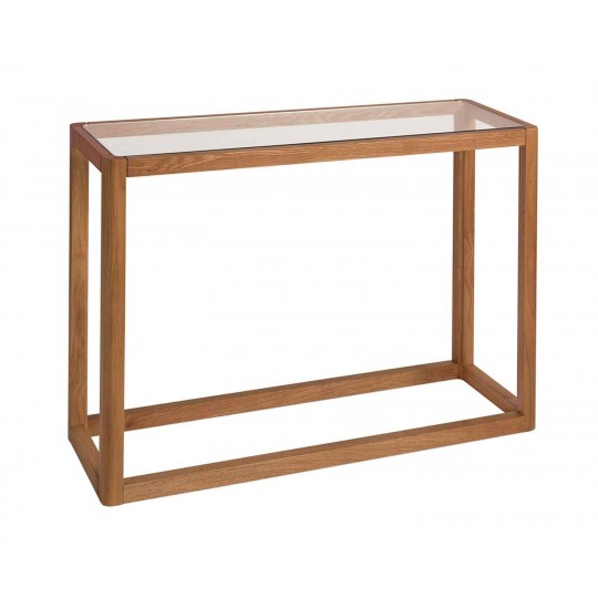 Andrea House - Κονσόλα Oak Wood Glass 