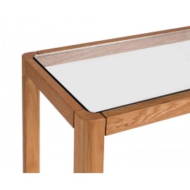 Andrea House - Κονσόλα Oak Wood Glass 