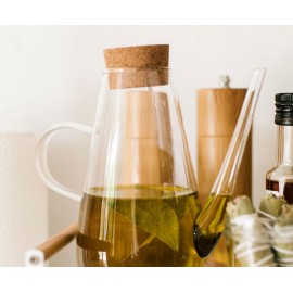 Andrea House - Δοχείο Λαδιού Με Καπάκι Bamboo 750ml