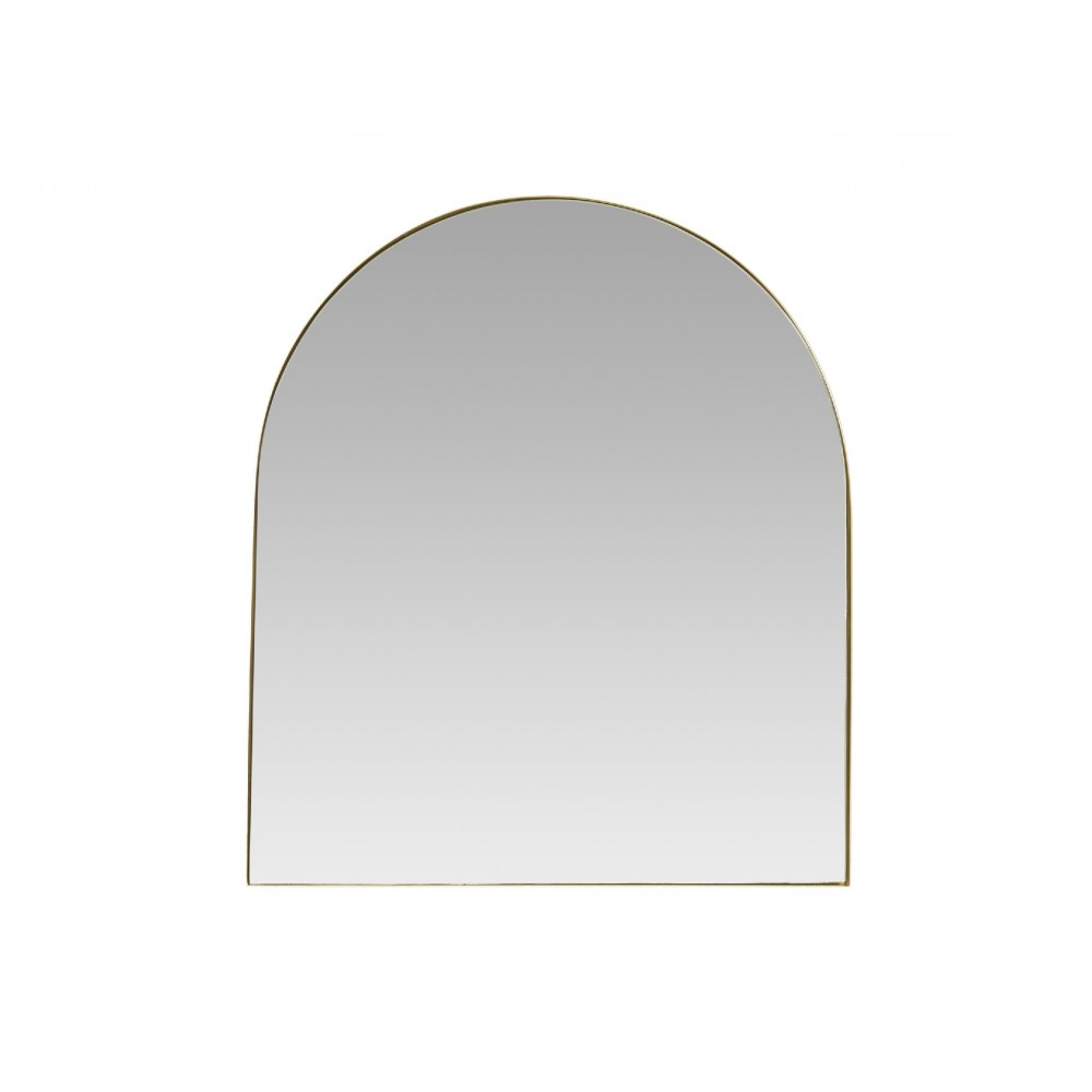 Andrea House - Καθρεφτης Τοίχου Golden Arch Metal 60x2.5x70cm