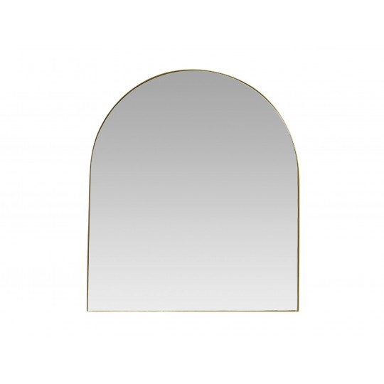 Andrea House - Καθρεφτης Τοίχου Golden Arch Metal 60x2.5x70cm