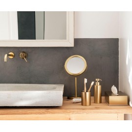 Andrea House - Μεταλλική Θήκη Για Οδοντόβουρτσες Brass