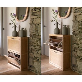 Andrea House - Παπουτσοθήκη Με 2 Ντουλάπια Bamboo