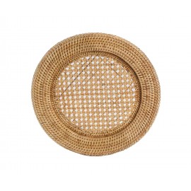 Andrea House - Στρογγυλή Διακοσμητική Πιατέλα Rattan Ø32