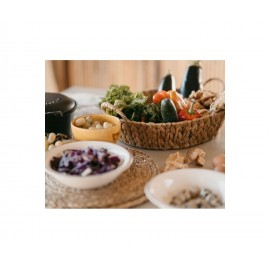 Andrea House - Σετ 2 Οβάλ Δίσκων Με Χερούλια Water Hyacinth