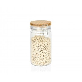 Andrea House - Γυάλινο Δοχείο Με Κλιπ Medium