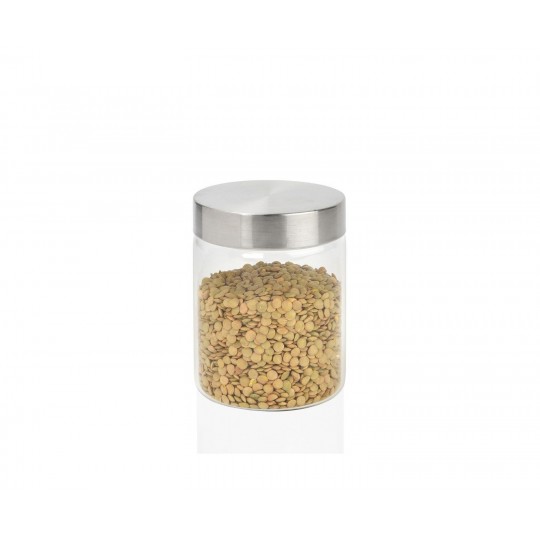 Andrea House - Γυάλινο Δοχείο Με Καπάκι Inox 700ml Andrea House - Γυάλινο Δοχείο Με Καπάκι Inox 700ml