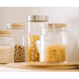Andrea House - Γυάλινο Δοχείο Με Καπάκι Inox 1400ml