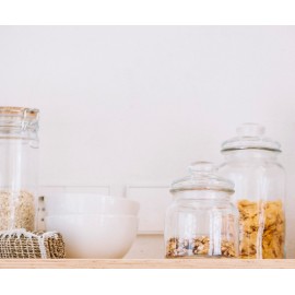 Andrea House - Γυάλινο Δοχείο Με Κλιπ Large