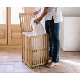 Andrea House - Τετράγωνο Καλάθι Για Άπλυτα Bamboo