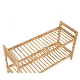 Andrea House - Μακρόστενο Ράφι 2 Επιπέδων Bamboo