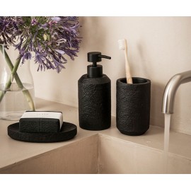 Andrea House - Ποτηράκι Για Οδοντόβουρτσες Black Slate Effect