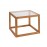 Andrea House - Δρύινο Βοηθητικό Τραπεζάκι Glass Cube