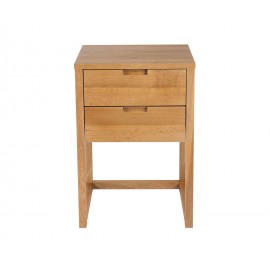 Andrea House - Κομοδίνο Με 2 Συρτάρια Modern Oak Wood