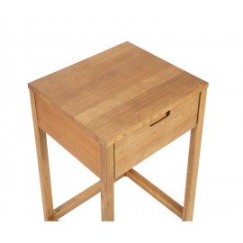 Andrea House - Κομοδίνο Με 1 Συρτάρι Modern Oak Wood
