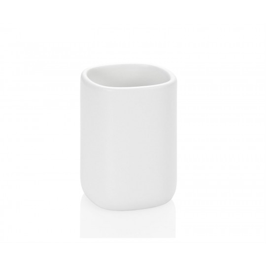 Andrea House - Ποτηράκι Για Οδοντόβουρτσες Cermanic White