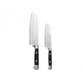 Andrea House - Σετ 2 Μαχαίρια Santoku Black