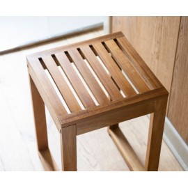 Andrea House - Σκαμπό Μπάνιου Acacia 31x31x45cm