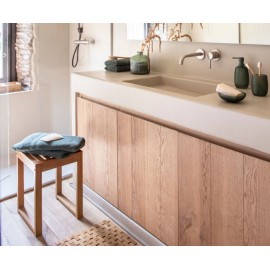 Andrea House - Σκαμπό Μπάνιου Acacia 31x31x45cm