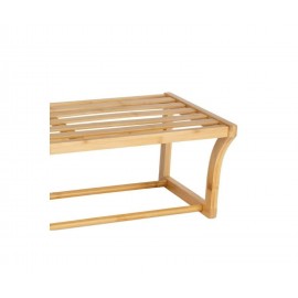 Andrea House - Επιτοίχιο Ράφι Με Κρεμάστρα Bamboo