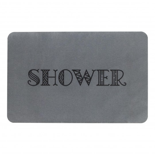 Artsy Mats - Αντιολισθητικό Πατάκι Μπάνιου Shower Grey Stone 39x60cm