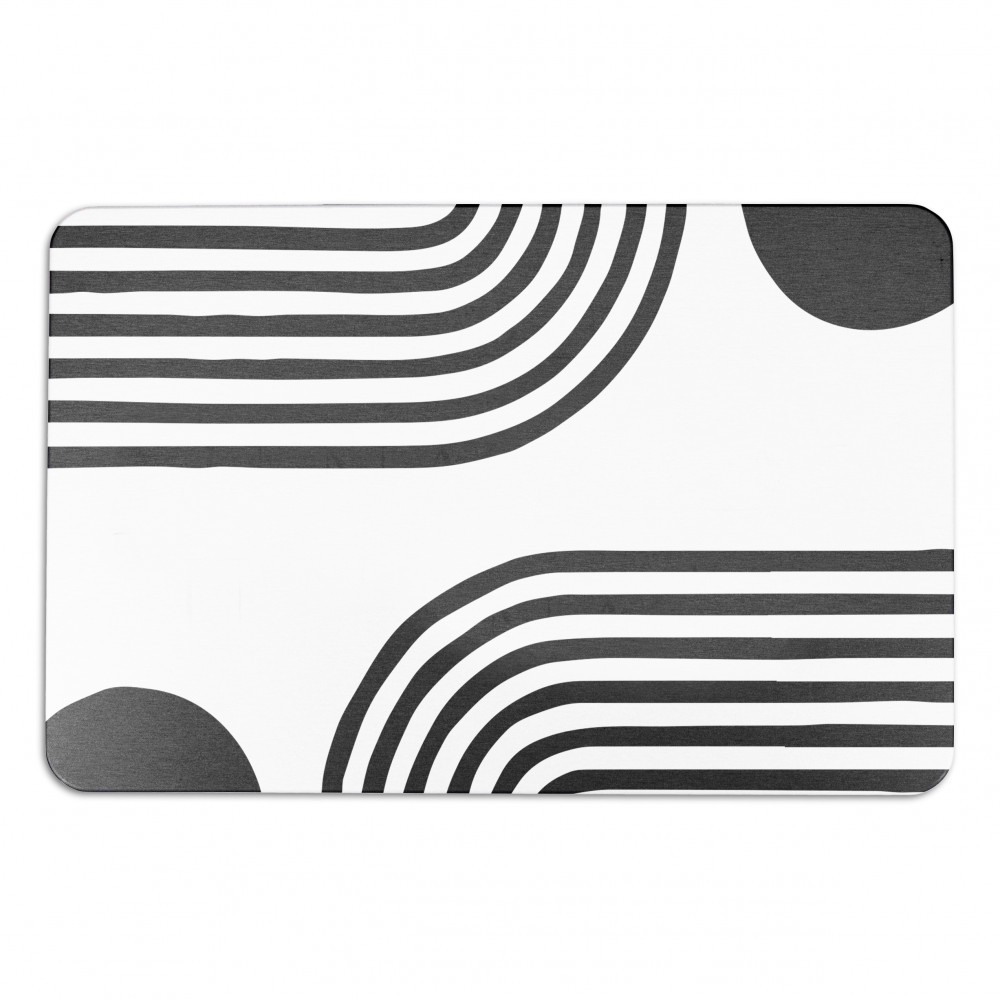 Artsy Mats - Αντιολισθητικό Πατάκι Μπάνιου Abstract Lines White Stone 39x60cm