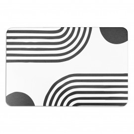 Artsy Mats - Αντιολισθητικό Πατάκι Μπάνιου Abstract Lines White Stone 39x60cm