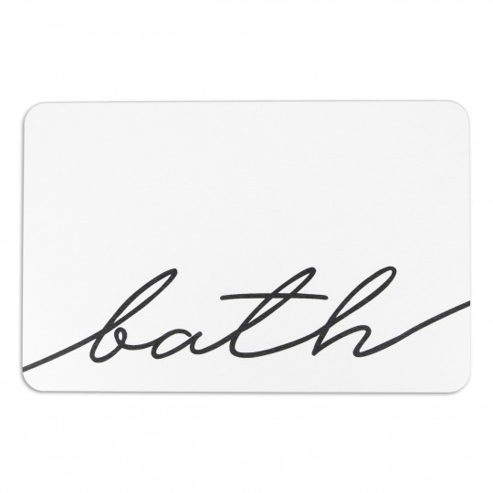 Artsy Mats - Αντιολισθητικό Πατάκι Μπάνιου Bath Scrible White Stone 39x60cm Artsy Mats - Αντιολισθητικό Πατάκι Μπάνιου Bath Scrible White Stone 39x60cm