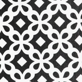 Artsy Mats - Αντιολισθητικό Πατάκι Μπάνιου Black Pattern White Stone 39x60cm