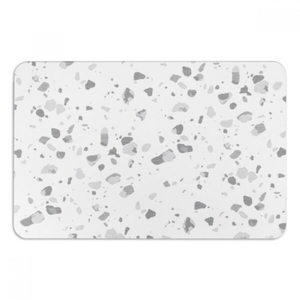 Artsy Mats - Αντιολισθητικό Πατάκι Μπάνιου Grey Terrazzo White Stone 39x60cm Artsy Mats - Αντιολισθητικό Πατάκι Μπάνιου Grey Terrazzo White Stone 39x60cm
