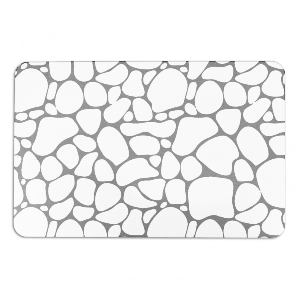 Artsy Mats - Αντιολισθητικό Πατάκι Μπάνιου Pebbles White Stone 39x60cm