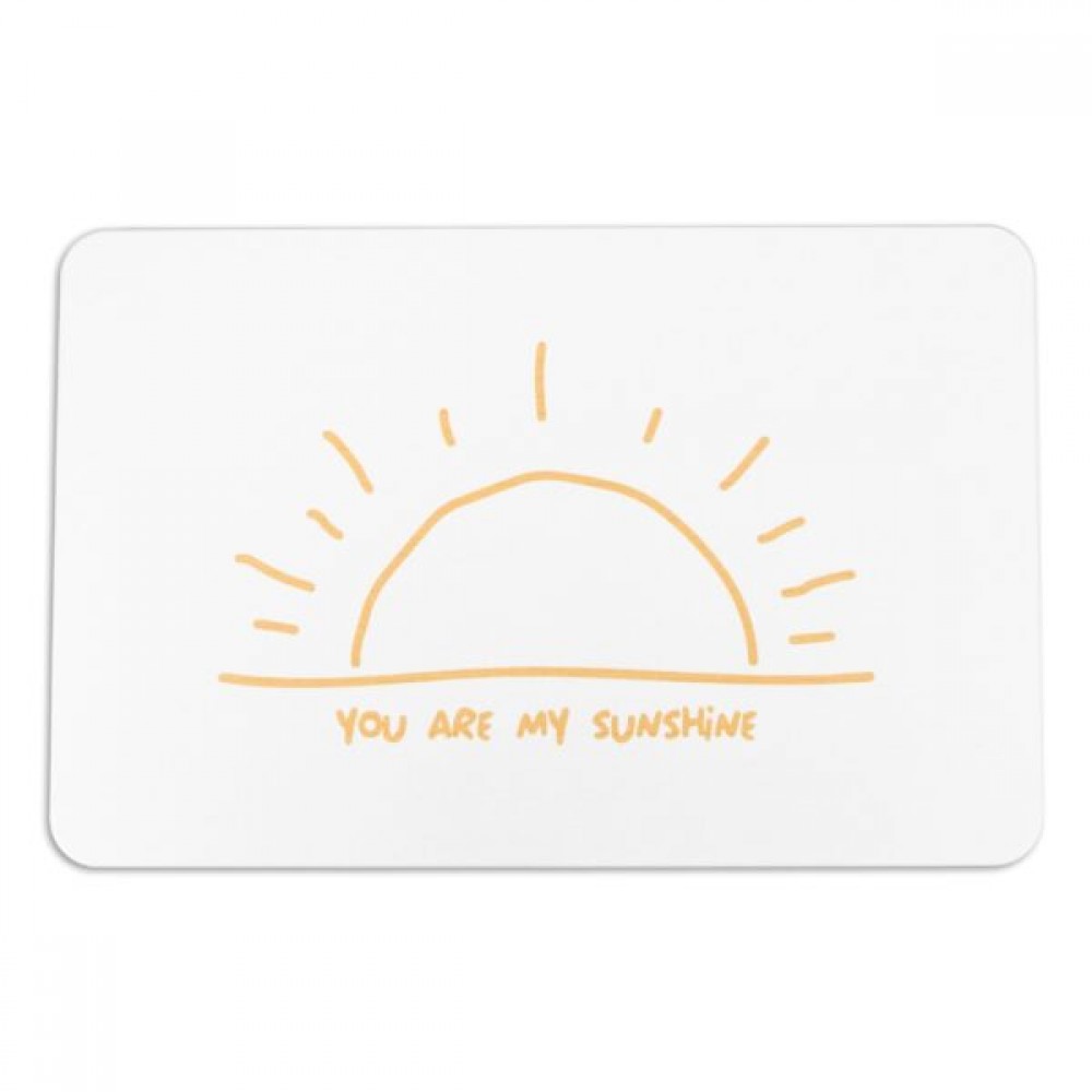 Artsy Mats - Αντιολισθητικό Πατάκι Μπάνιου You Are My Sunshine White Stone 39x60cm