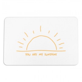Artsy Mats - Αντιολισθητικό Πατάκι Μπάνιου You Are My Sunshine White Stone 39x60cm