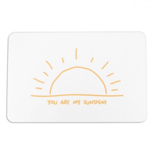 Artsy Mats - Αντιολισθητικό Πατάκι Μπάνιου You Are My Sunshine White Stone 39x60cm